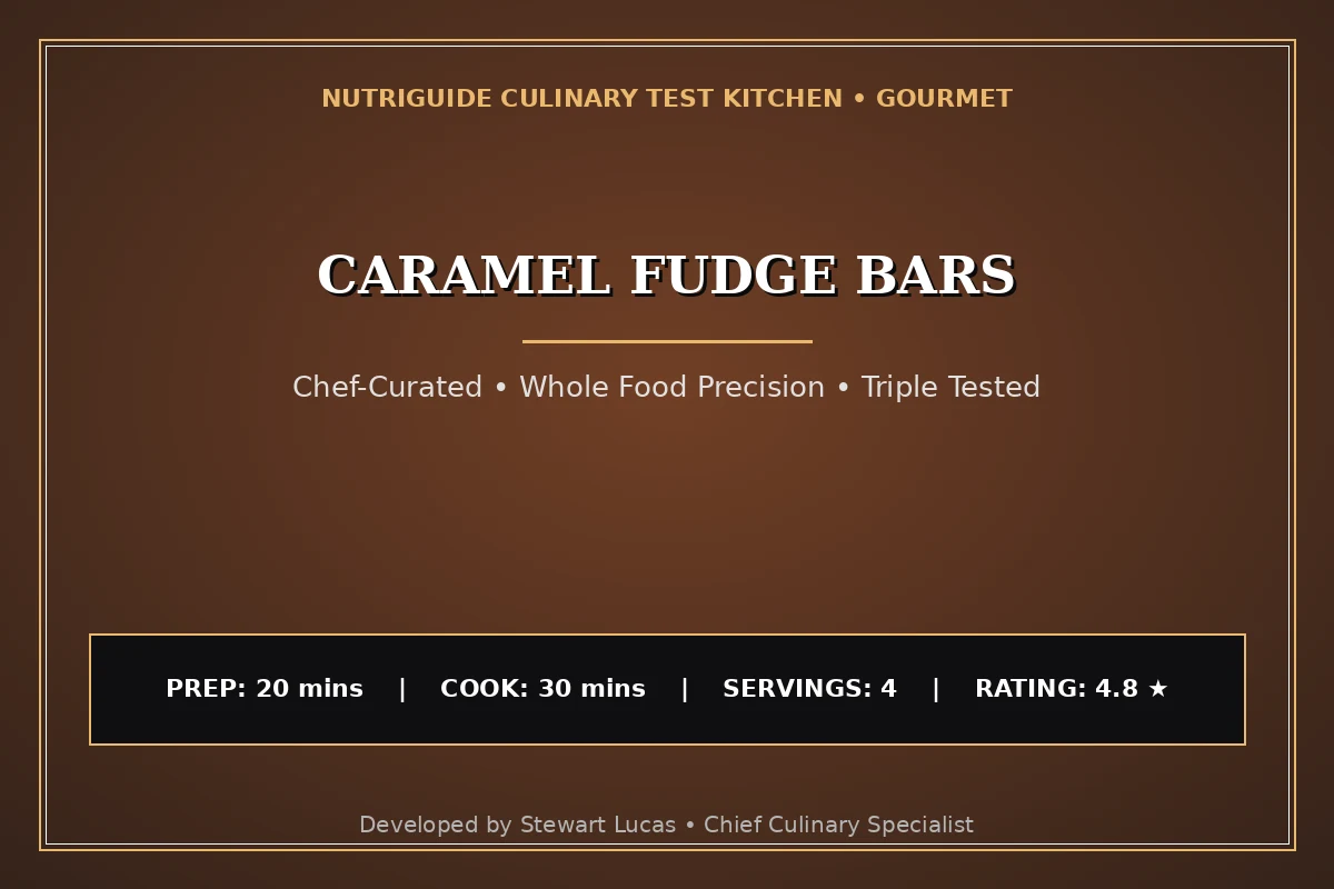 Caramel Fudge Bars