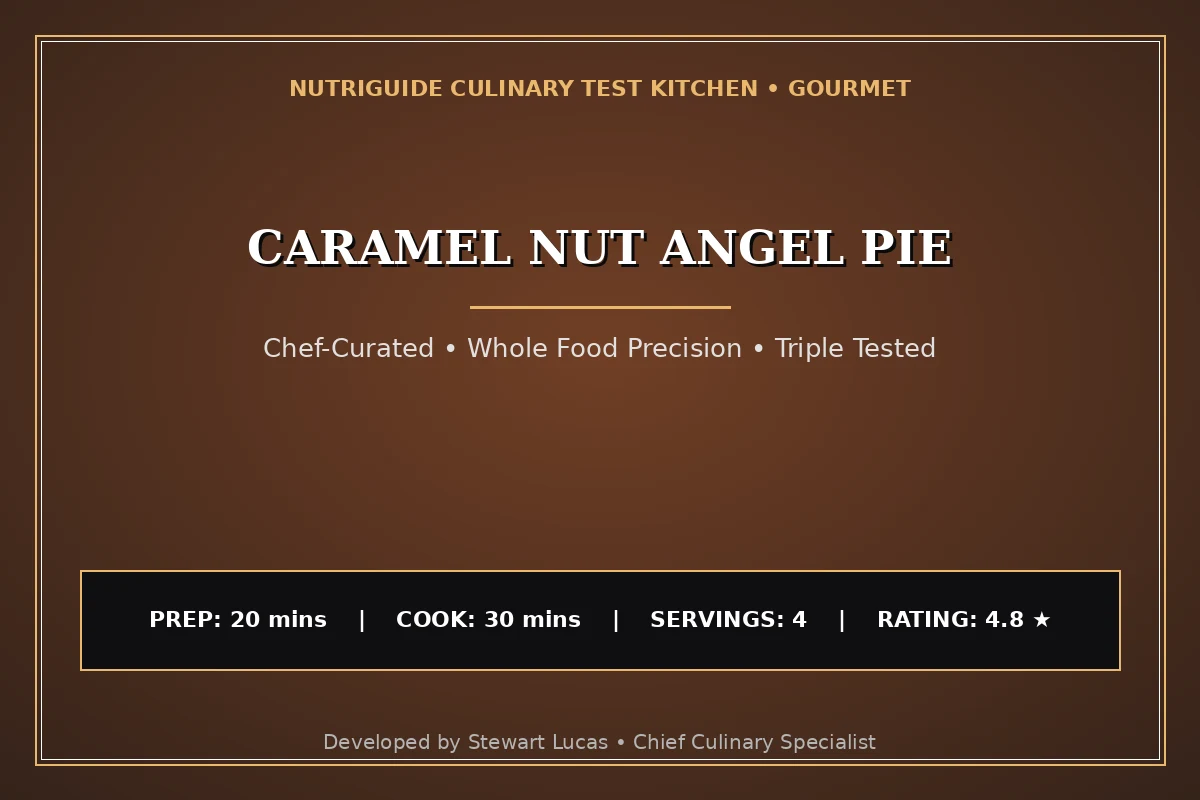 Caramel Nut Angel Pie
