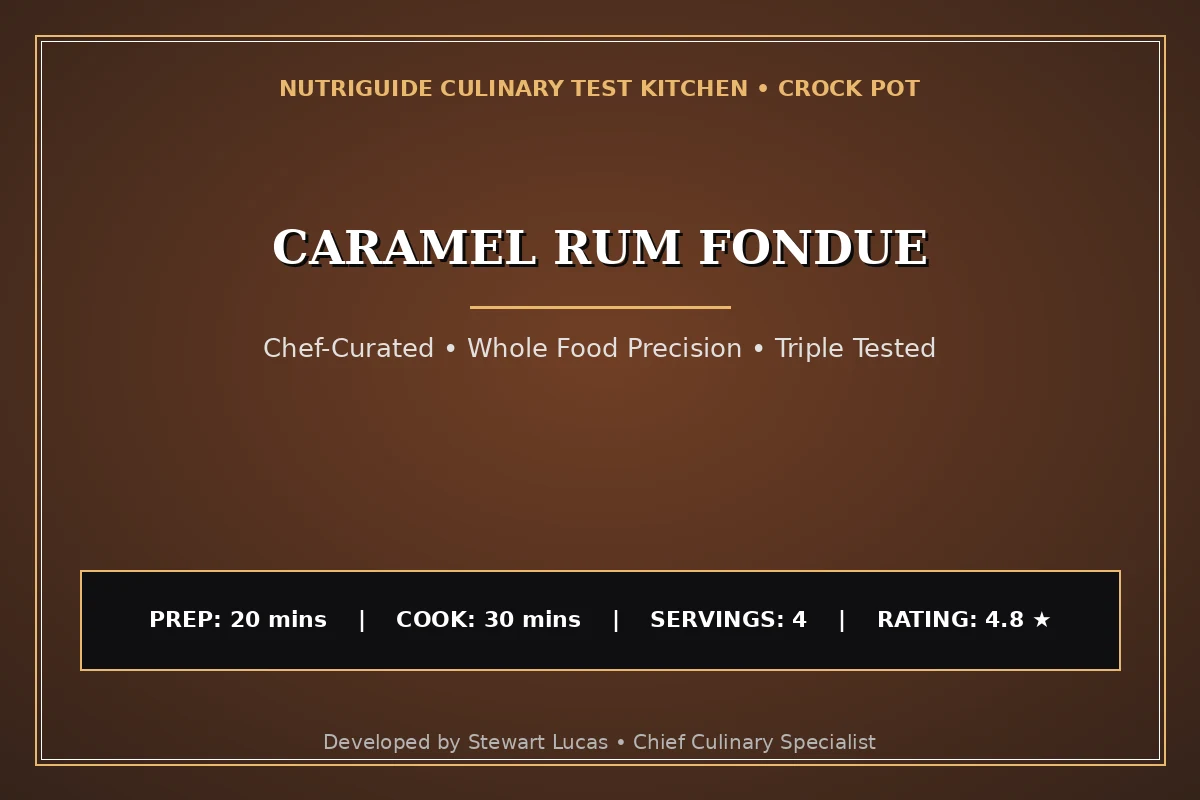 Caramel Rum Fondue