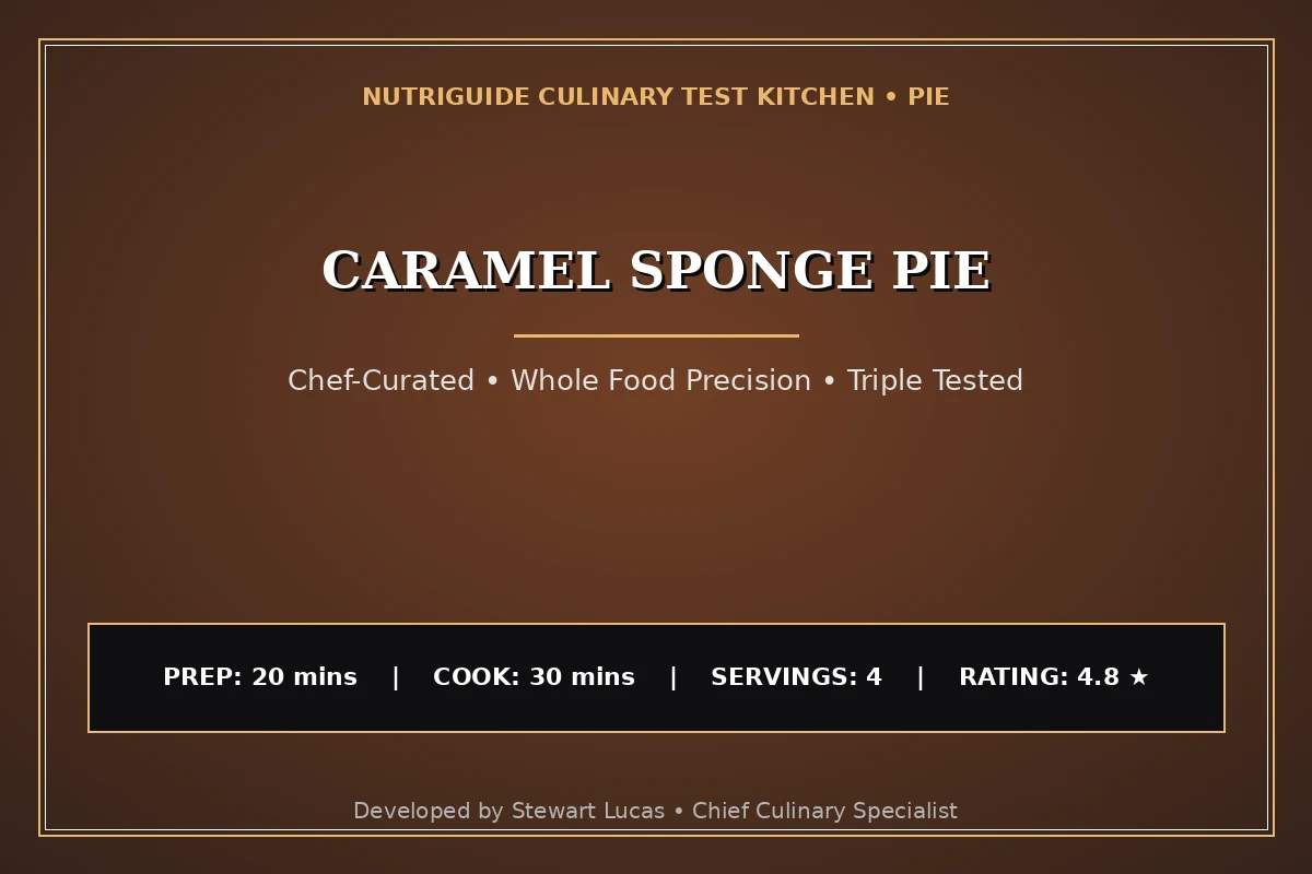 Caramel Sponge Pie
