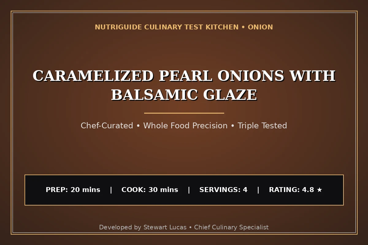 Caramelized Pearl Onions With Balsamic Glaze