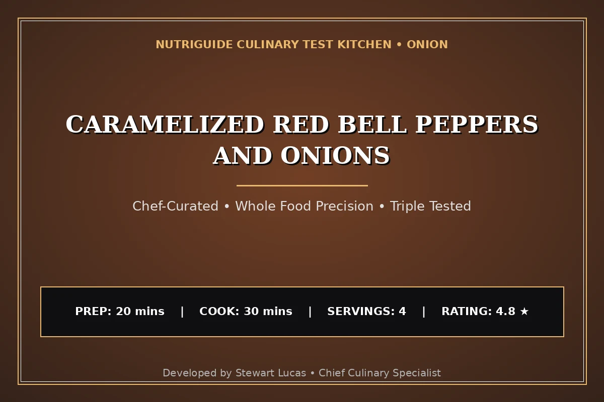 Caramelized Red Bell Peppers And Onions