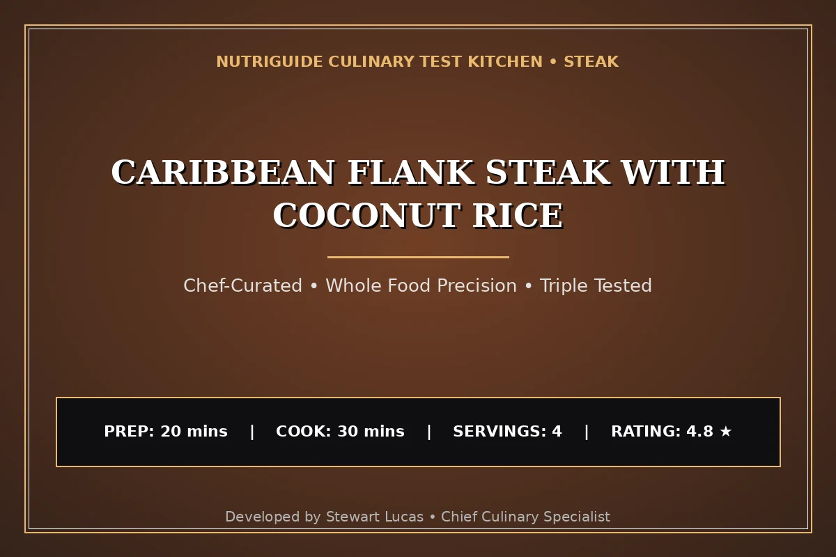 Caribbean Flank Steak With Coconut Rice