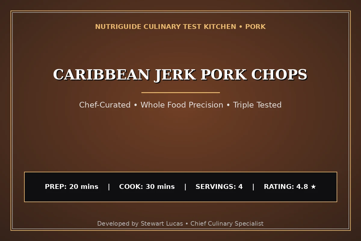Caribbean Jerk Pork Chops