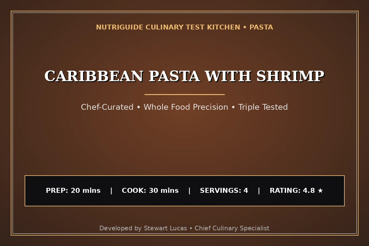 Caribbean Pasta With Shrimp