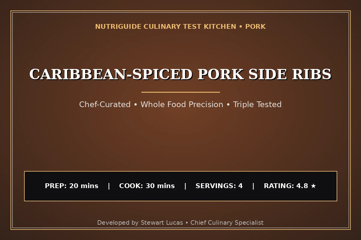 Caribbean-Spiced Pork Side Ribs