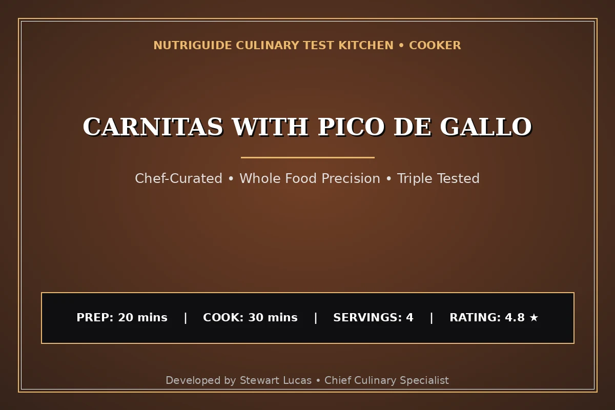 Carnitas With Pico De Gallo