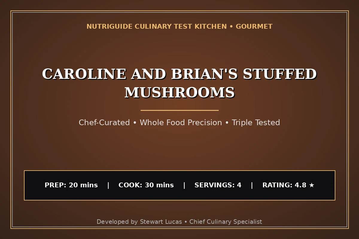 Caroline And Brian'S Stuffed Mushrooms
