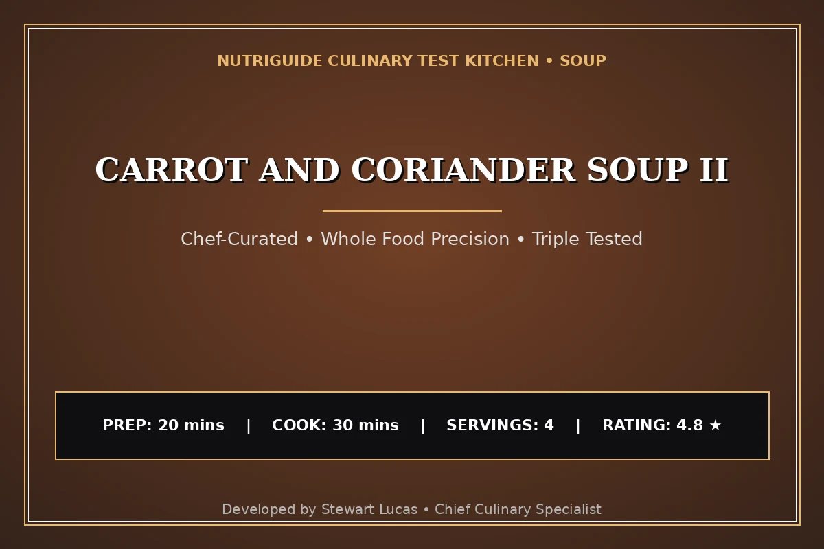 Carrot And Coriander Soup Ii