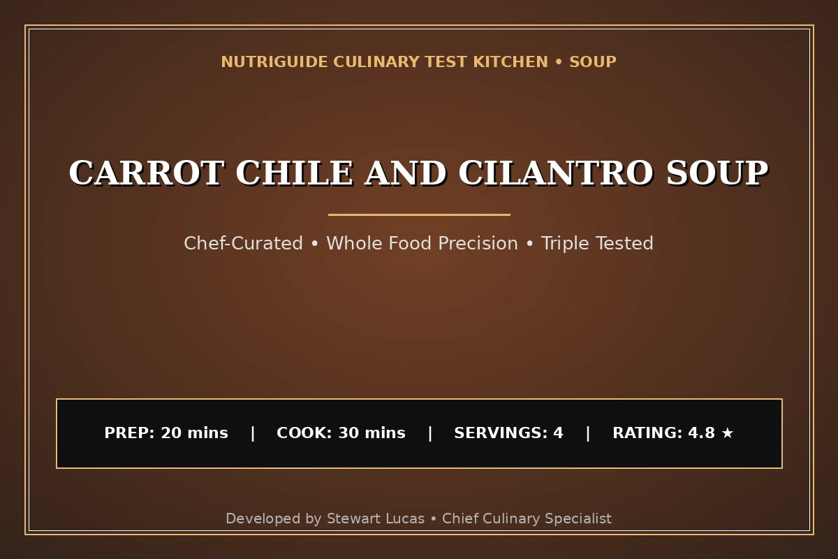 Carrot Chile And Cilantro Soup