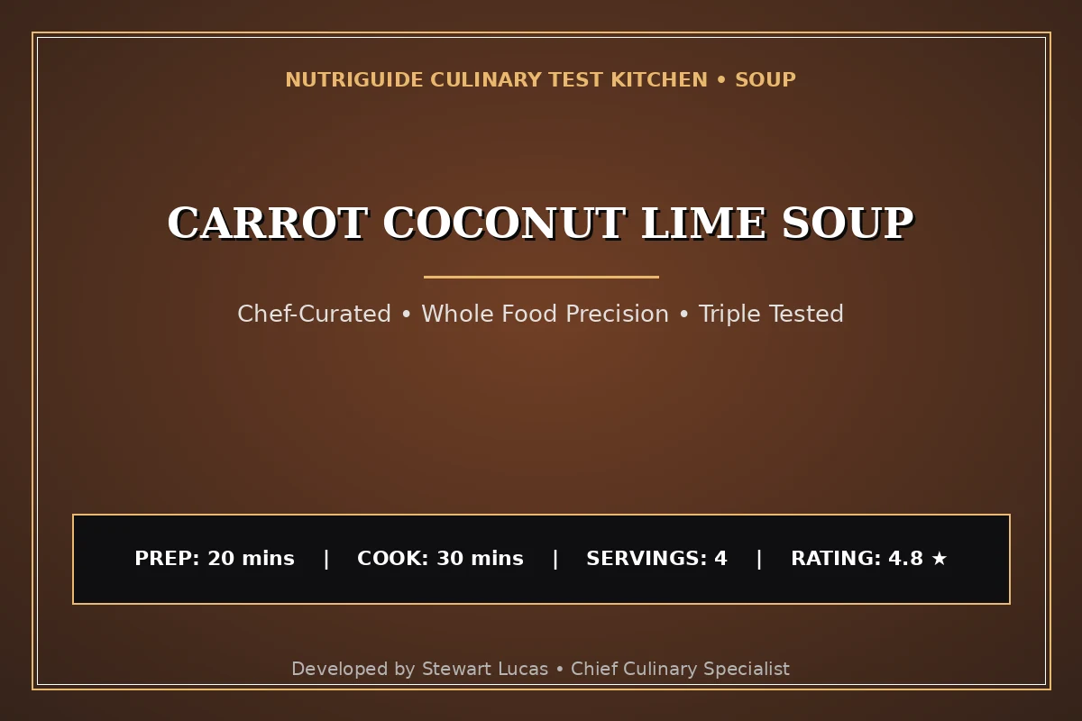 Carrot Coconut Lime Soup