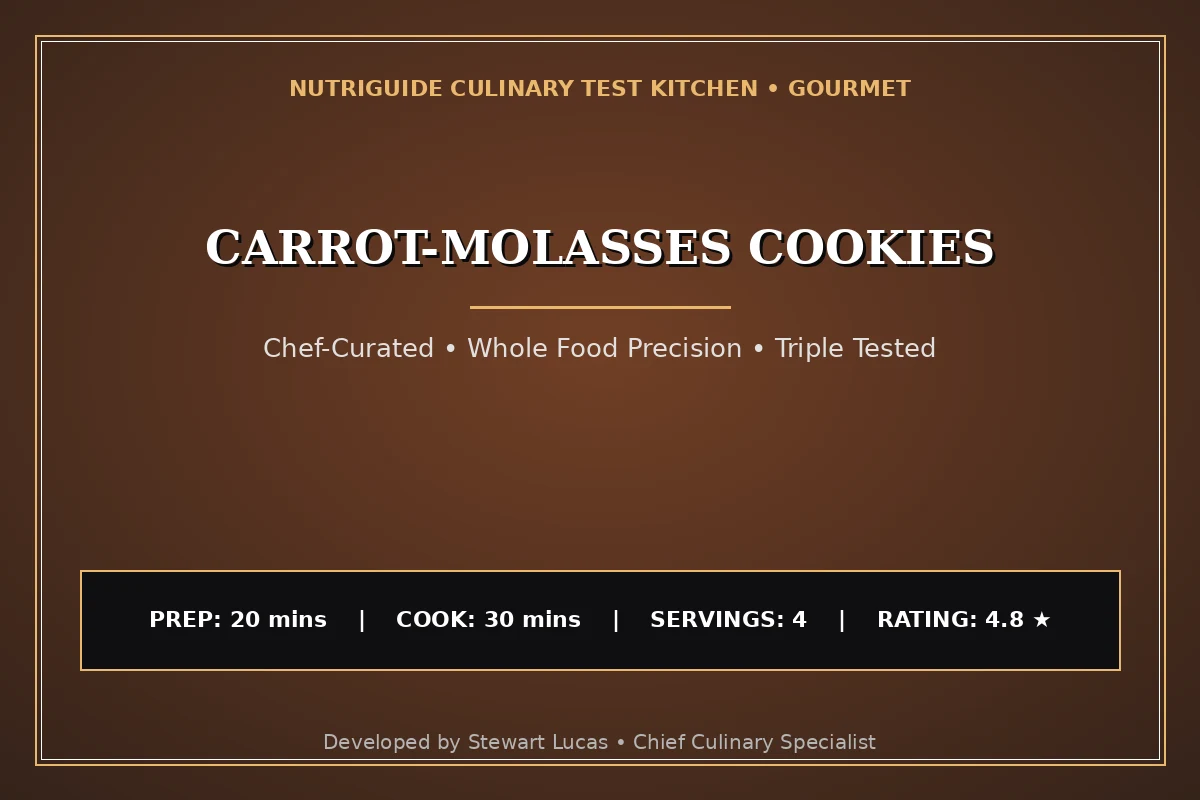Carrot-Molasses Cookies
