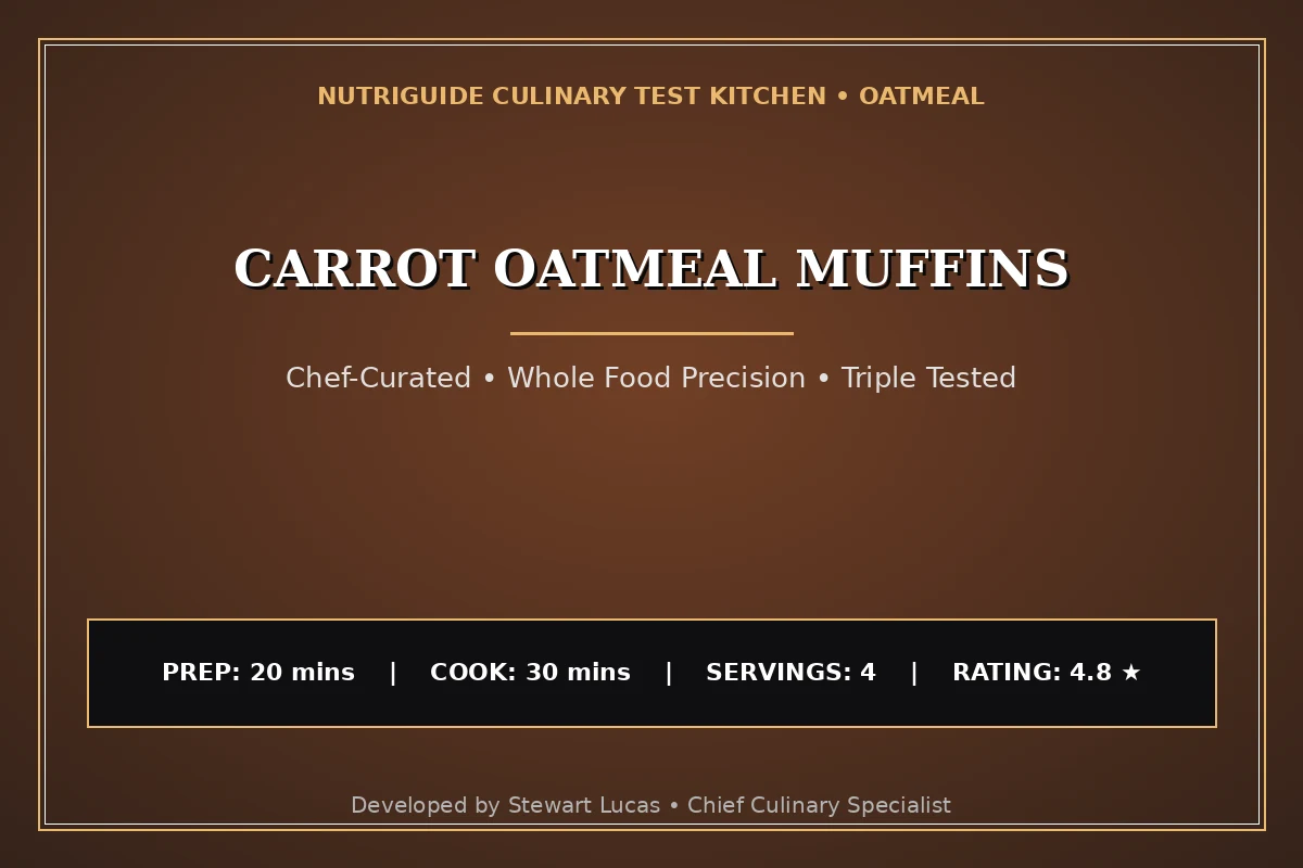 Carrot Oatmeal Muffins