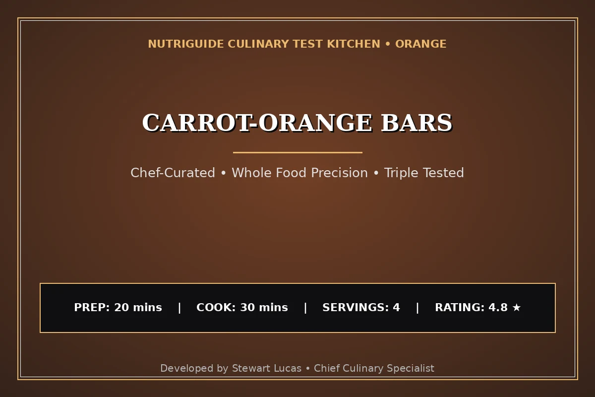 Carrot-Orange Bars