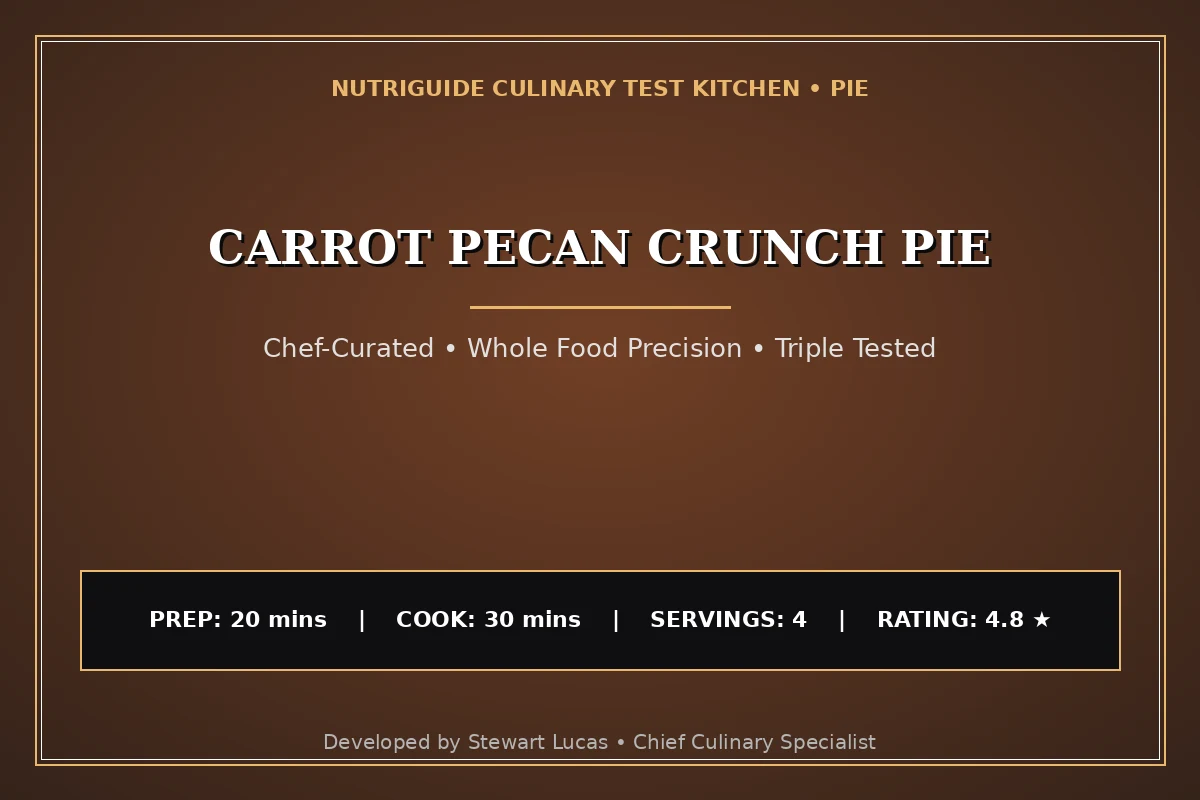 Carrot Pecan Crunch Pie