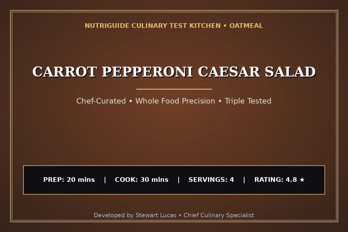 Carrot Pepperoni Caesar Salad
