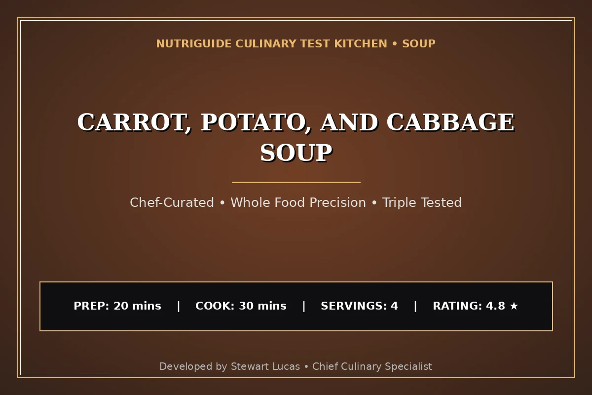 Carrot, Potato, And Cabbage Soup
