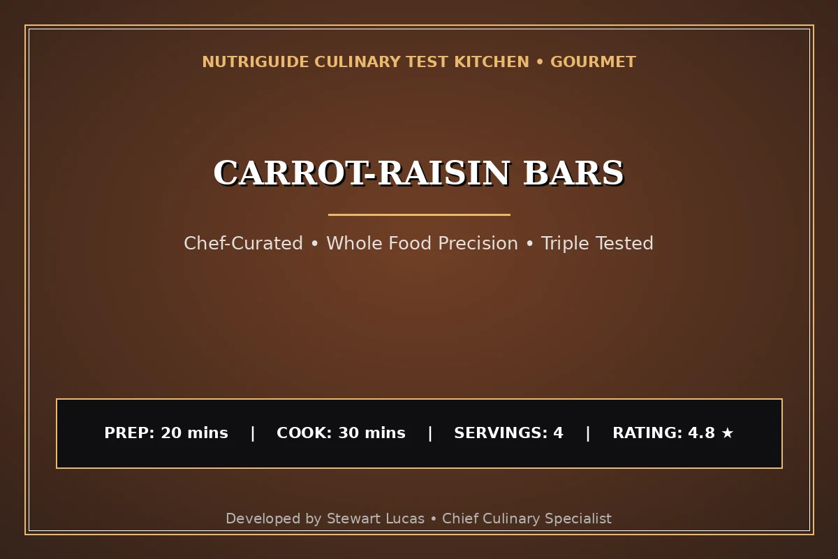 Carrot-Raisin Bars