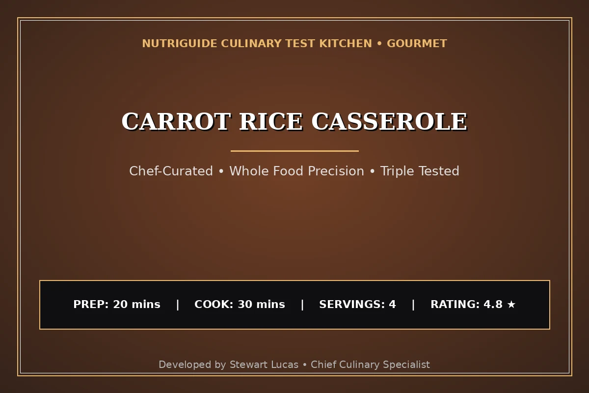 Carrot Rice Casserole