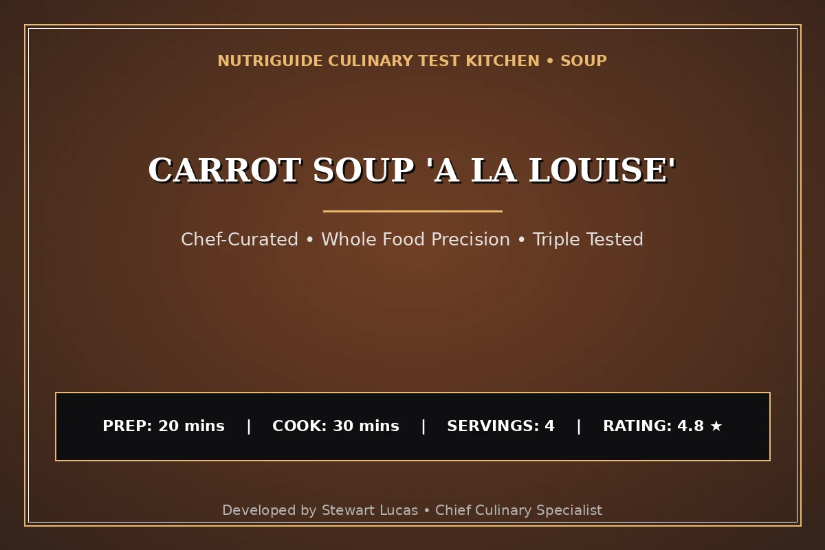 Carrot Soup 'A La Louise'