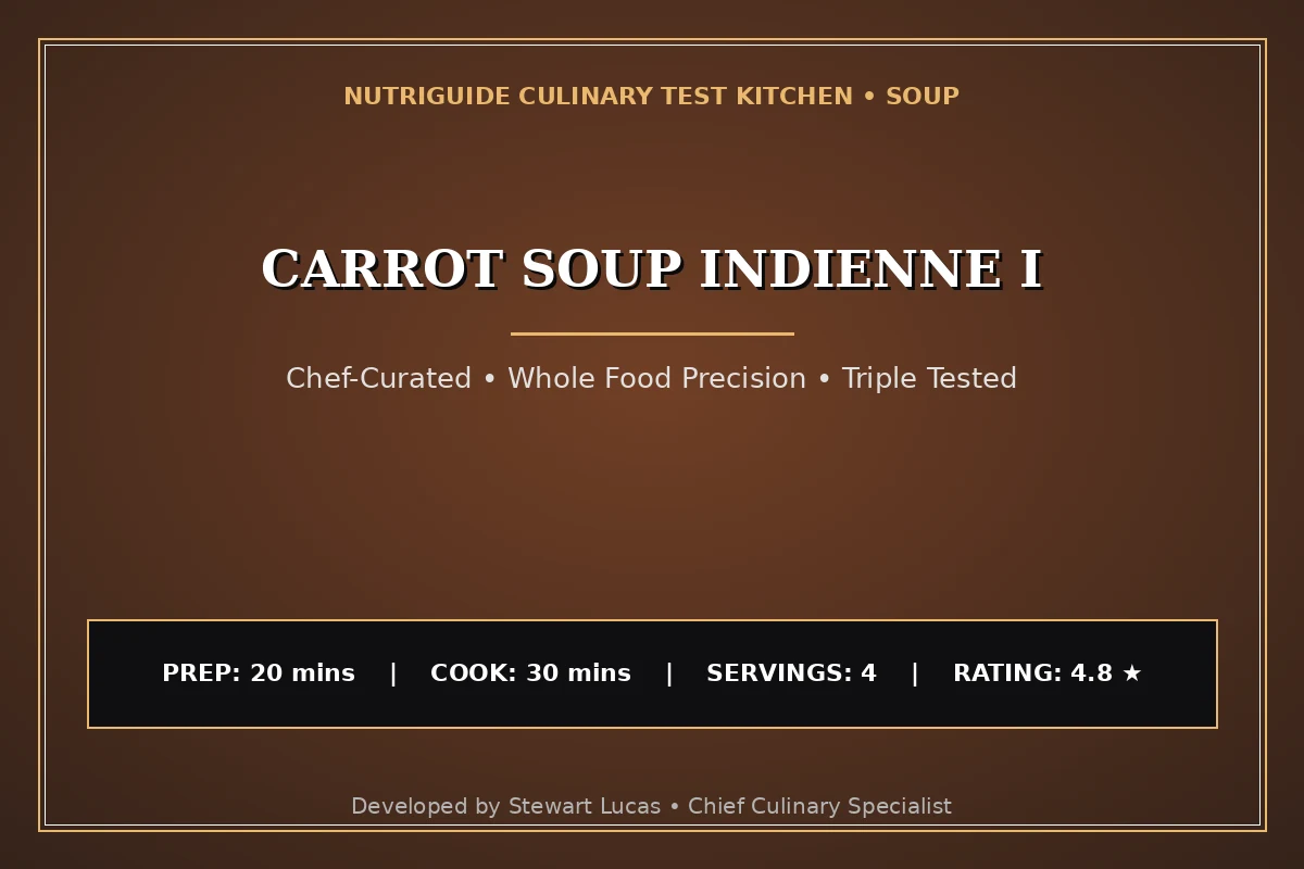 Carrot Soup Indienne I