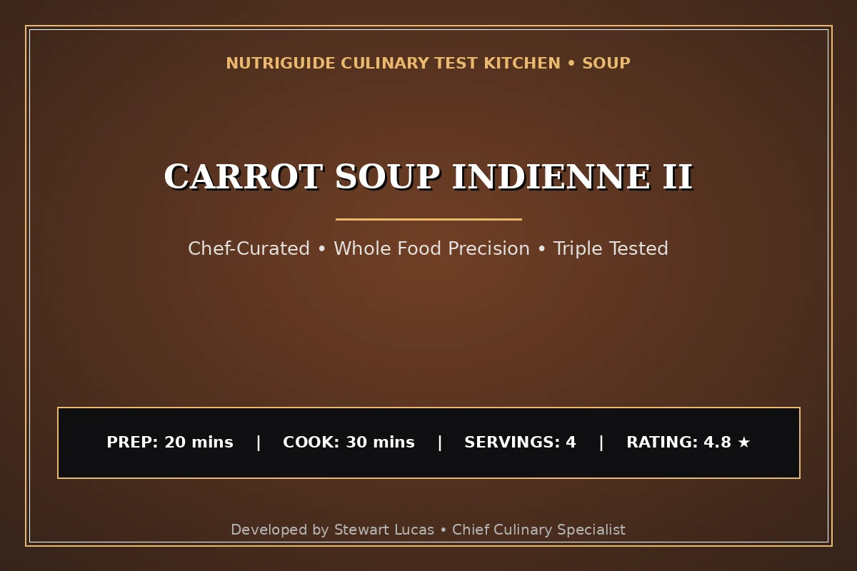 Carrot Soup Indienne Ii