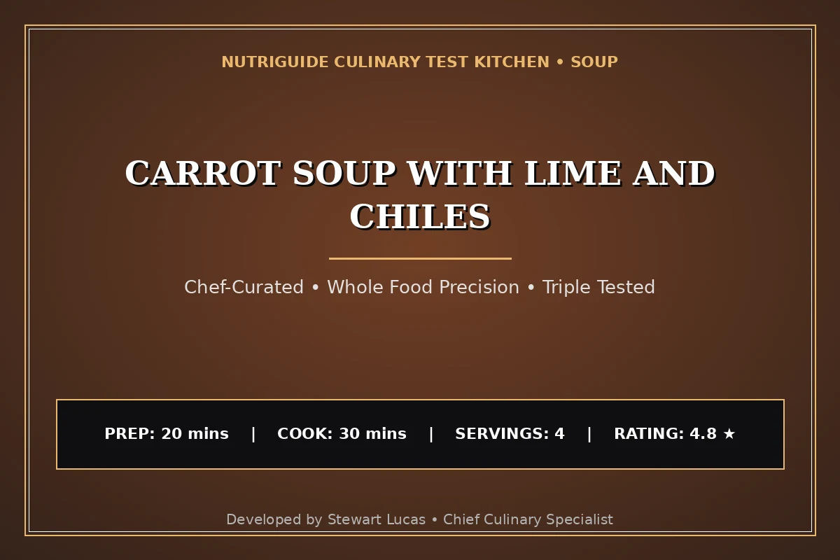 Carrot Soup With Lime And Chiles