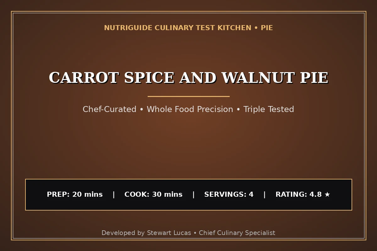 Carrot Spice And Walnut Pie