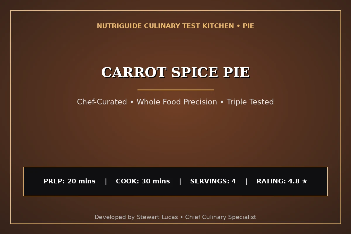 Carrot Spice Pie