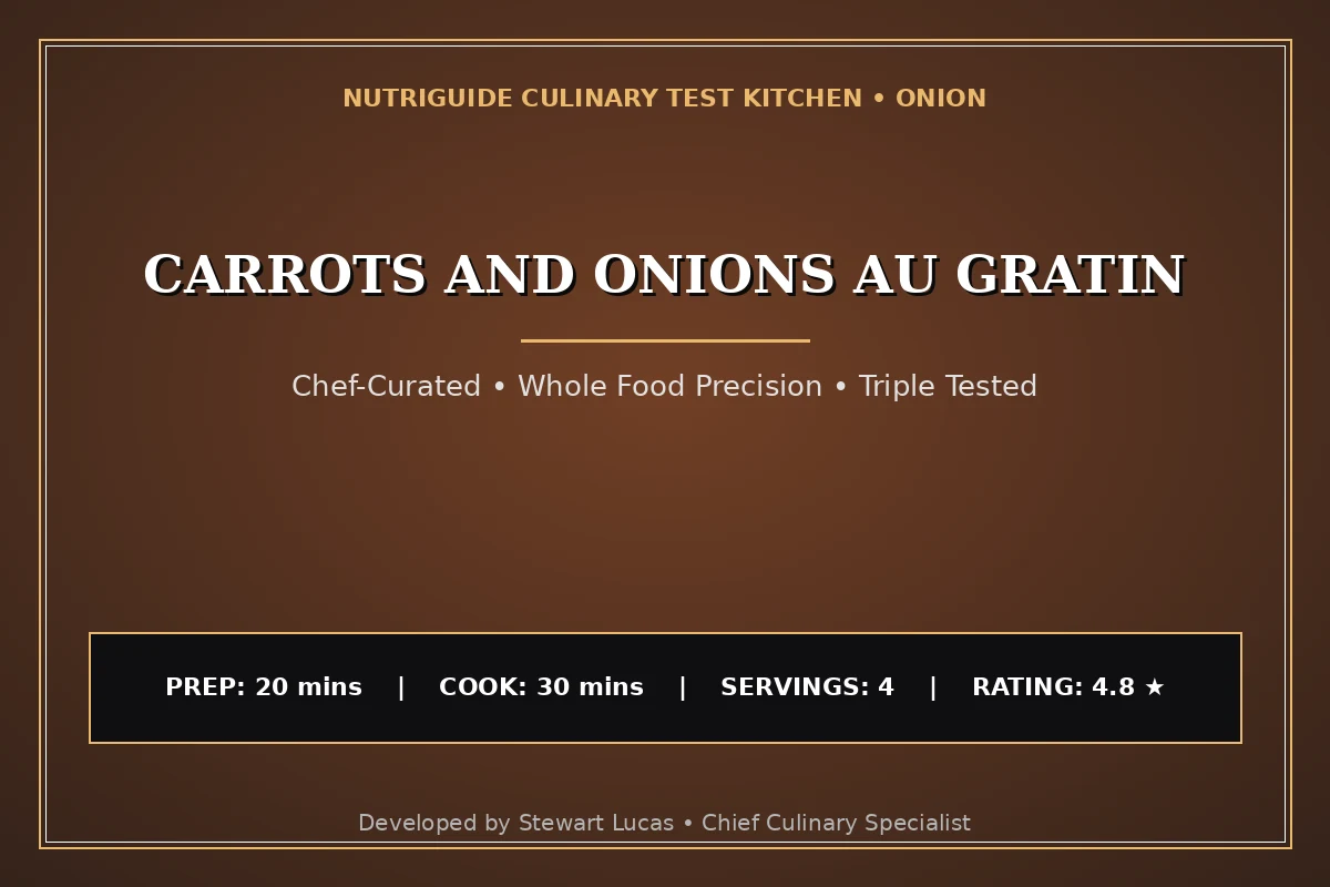 Carrots And Onions Au Gratin