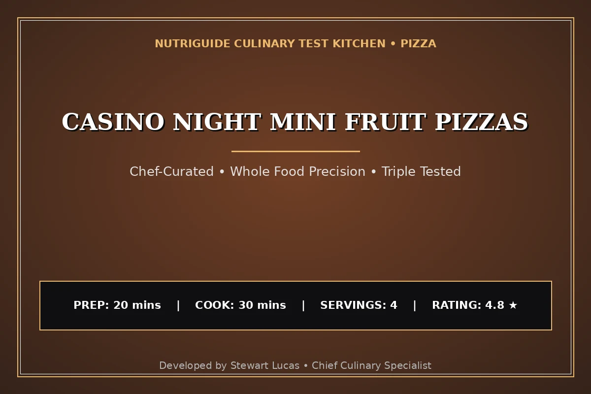 Casino Night Mini Fruit Pizzas