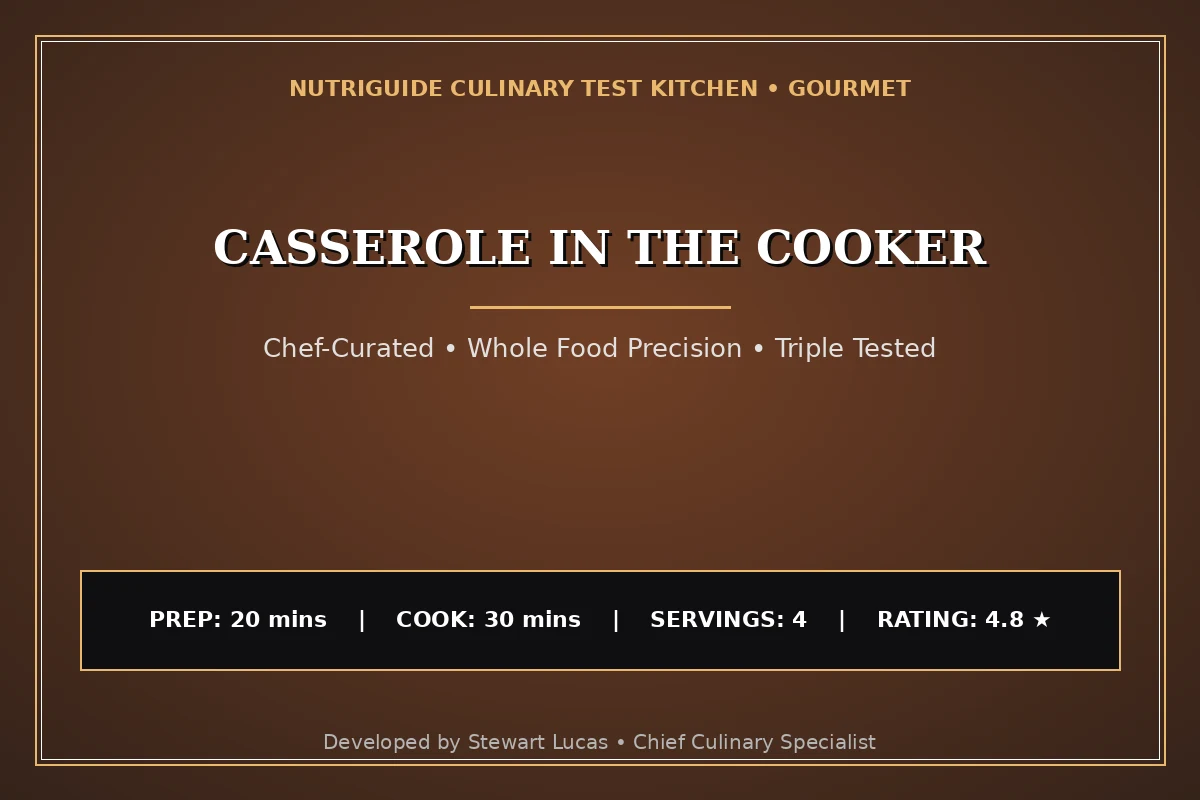 Casserole In The Cooker