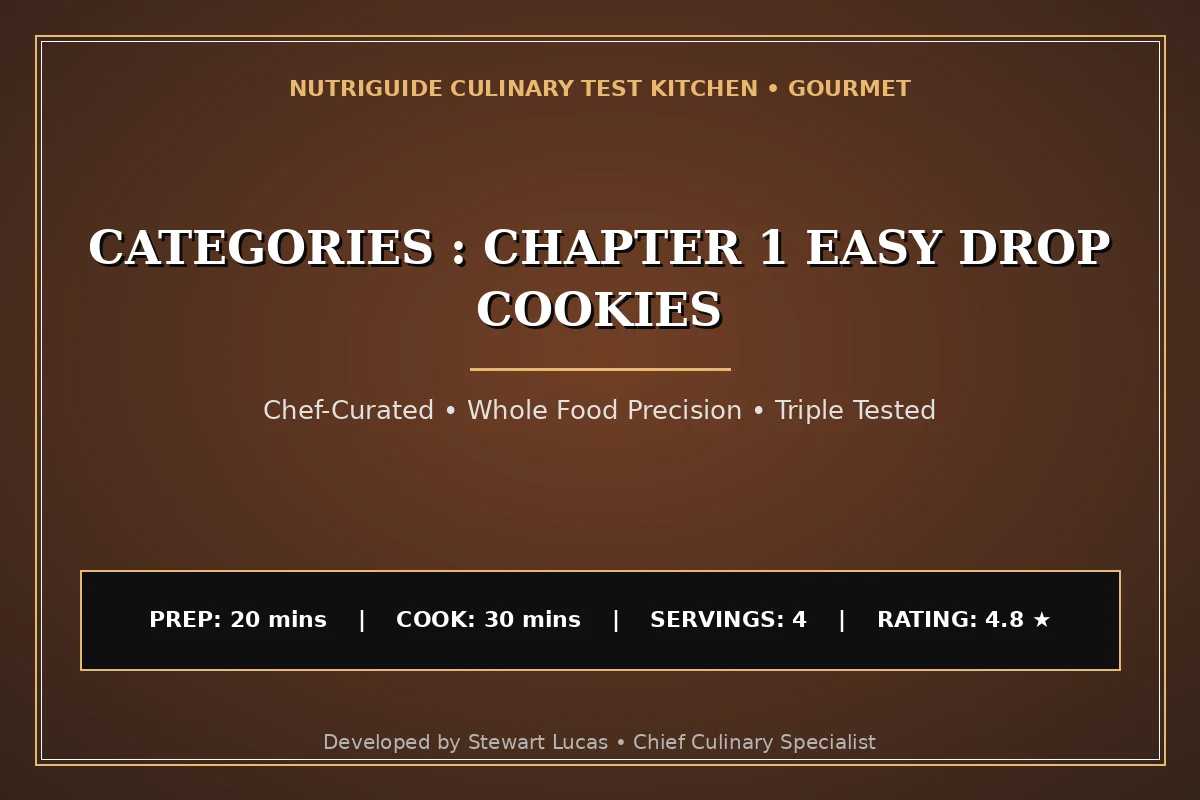 Categories : Chapter 1 Easy Drop Cookies