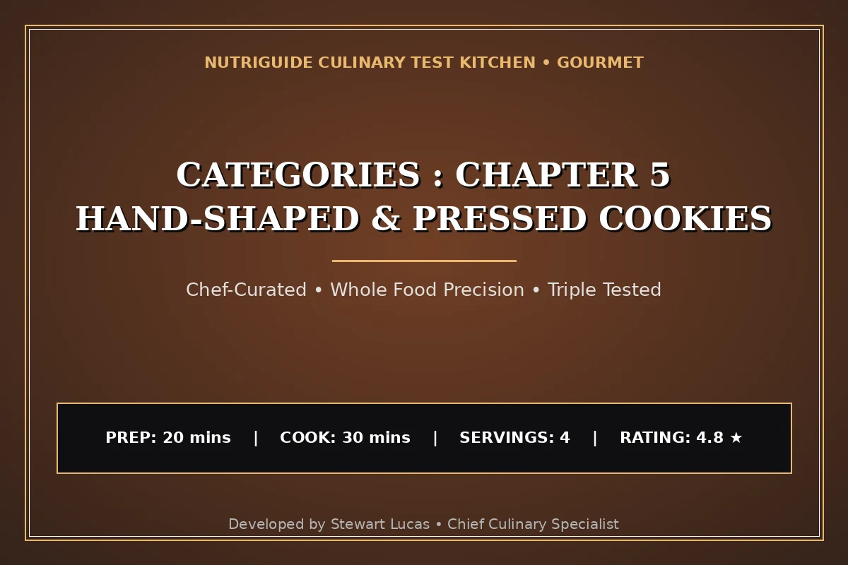Categories : Chapter 5 Hand-Shaped & Pressed Cookies