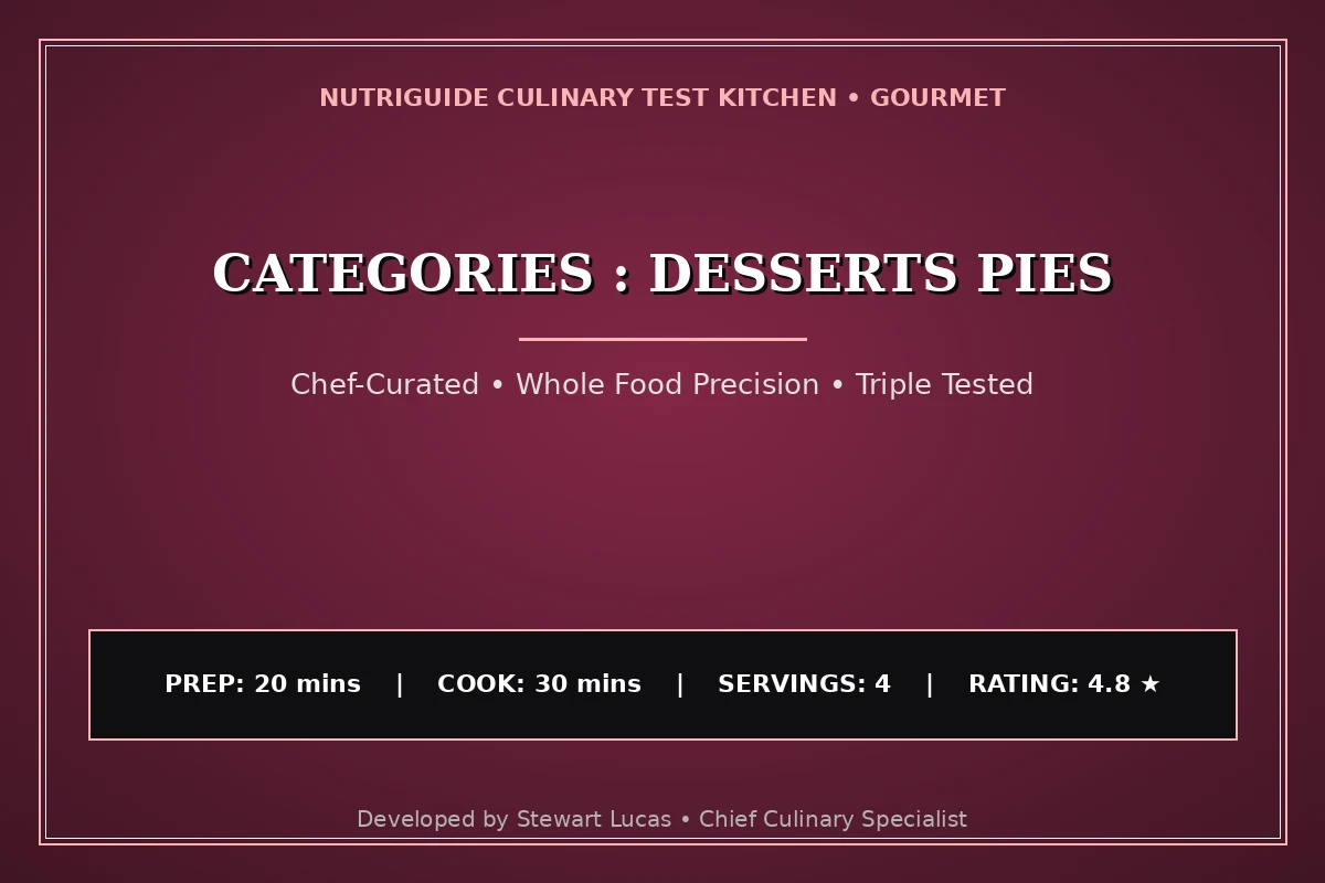Categories : Desserts Pies