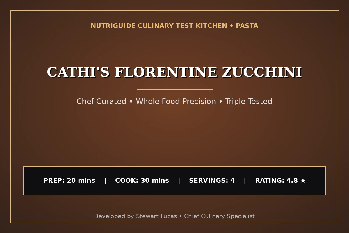Cathi'S Florentine Zucchini