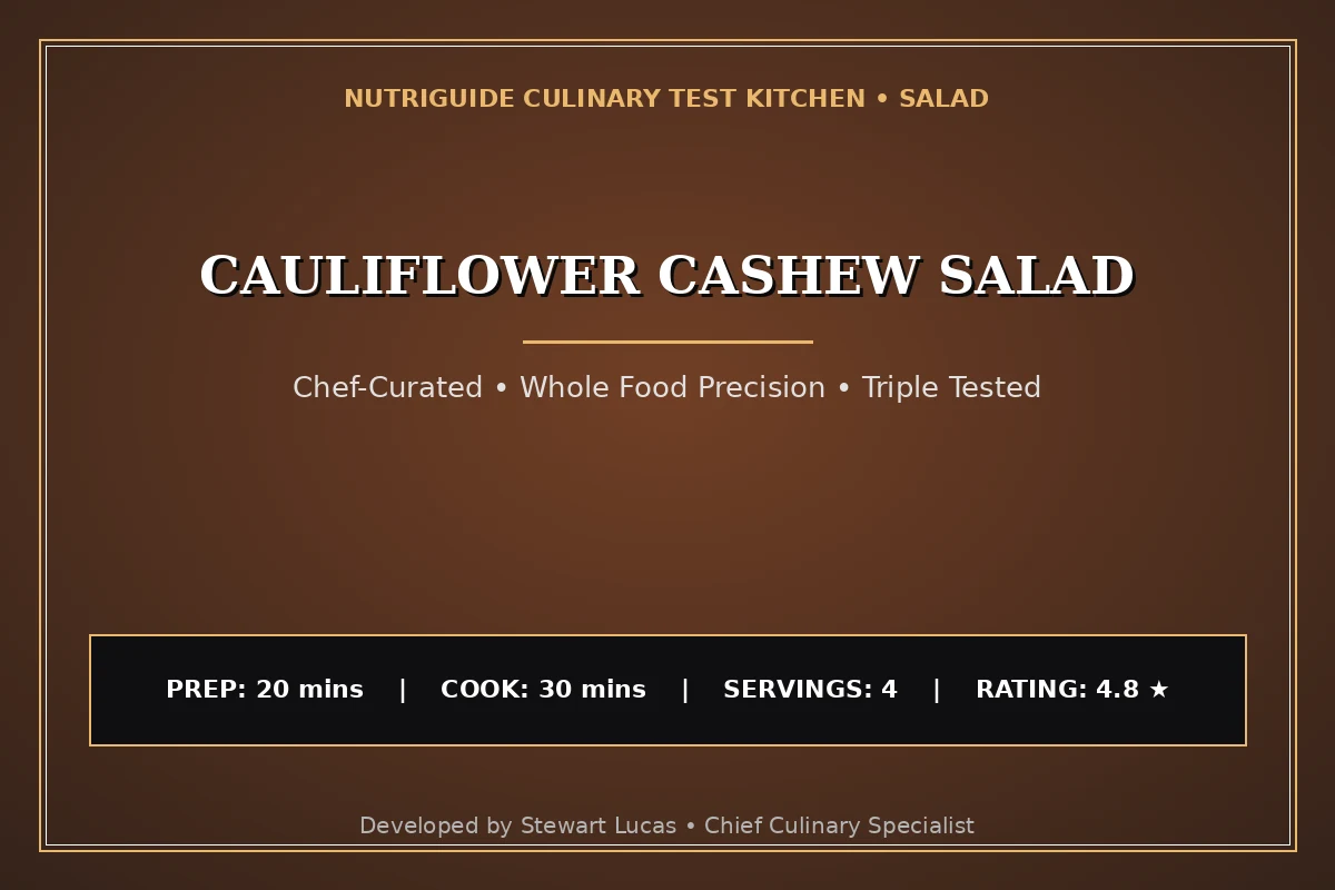 Cauliflower Cashew Salad