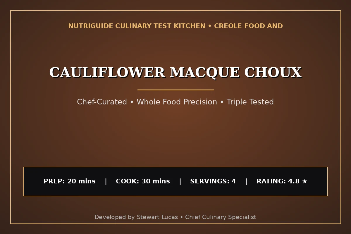 Cauliflower Macque Choux