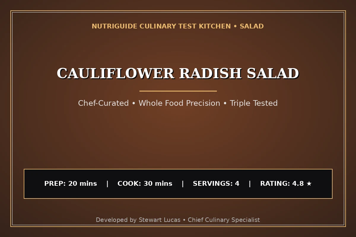 Cauliflower Radish Salad
