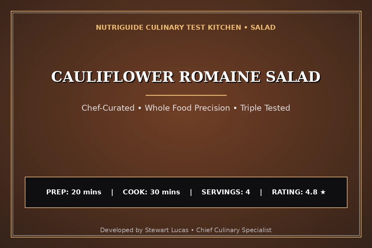 Cauliflower Romaine Salad