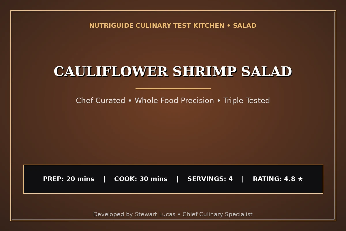 Cauliflower Shrimp Salad