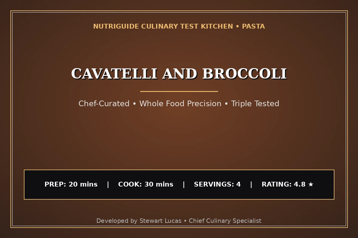 Cavatelli And Broccoli