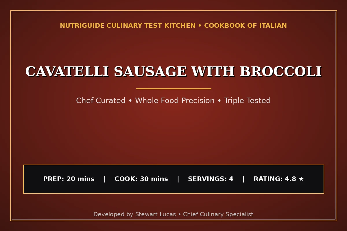 Cavatelli Sausage With Broccoli
