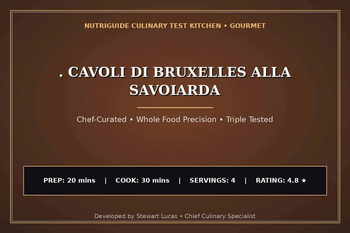 . Cavoli Di Bruxelles Alla Savoiarda