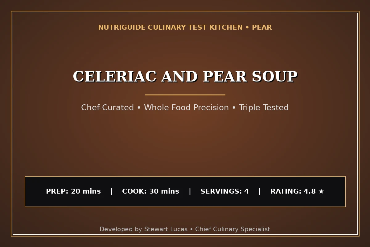 Celeriac And Pear Soup