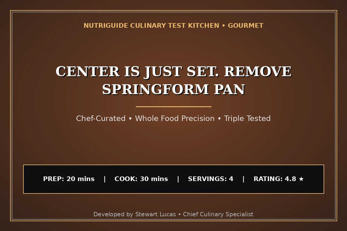 Center Is Just Set. Remove Springform Pan