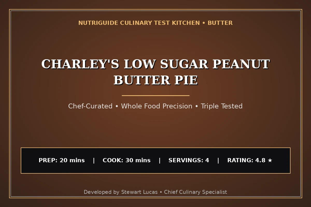 Charley'S Low Sugar Peanut Butter Pie