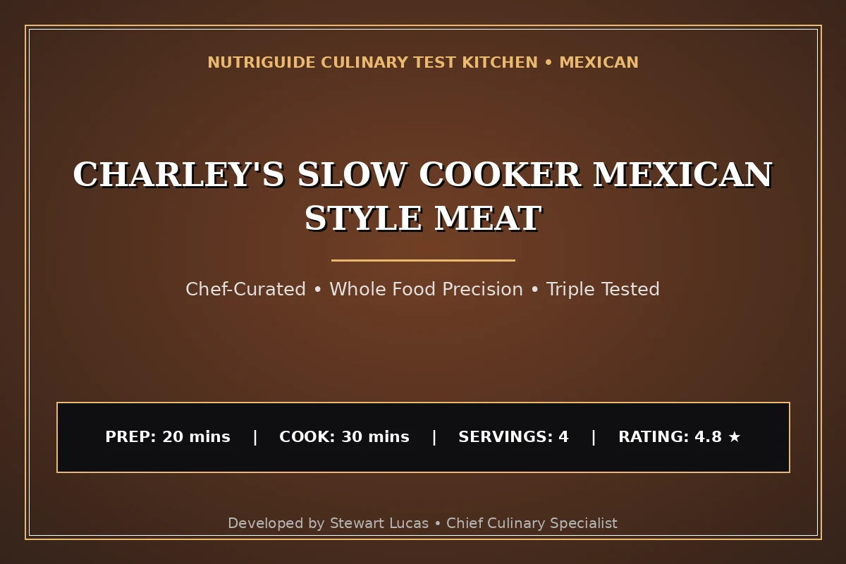 Charley'S Slow Cooker Mexican Style Meat