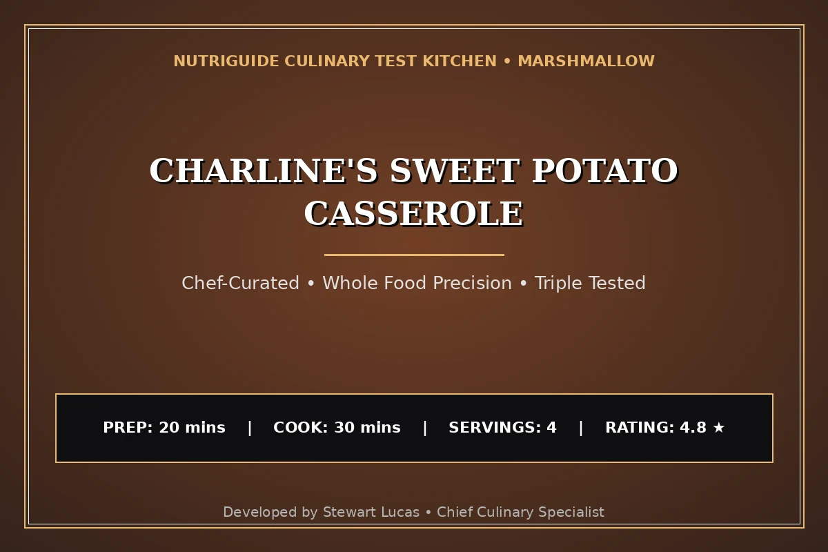 Charline'S Sweet Potato Casserole