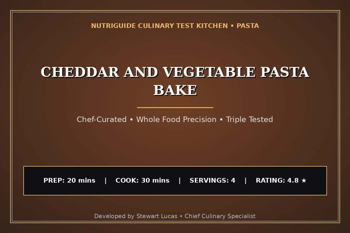 Cheddar And Vegetable Pasta Bake